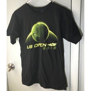 US Open 2015 New York City Tennis T Shirt Size Small NEW Neon Ball